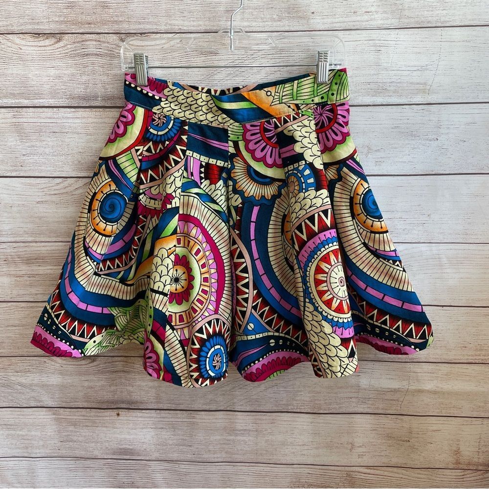 FRANCIS & BENEDICT‎ SKIRT IN ABSTRACT PRINT